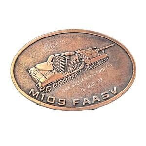 Vintage U.S. Army Engraved to SMA William A. Connelly March 1982 M109 FAASV